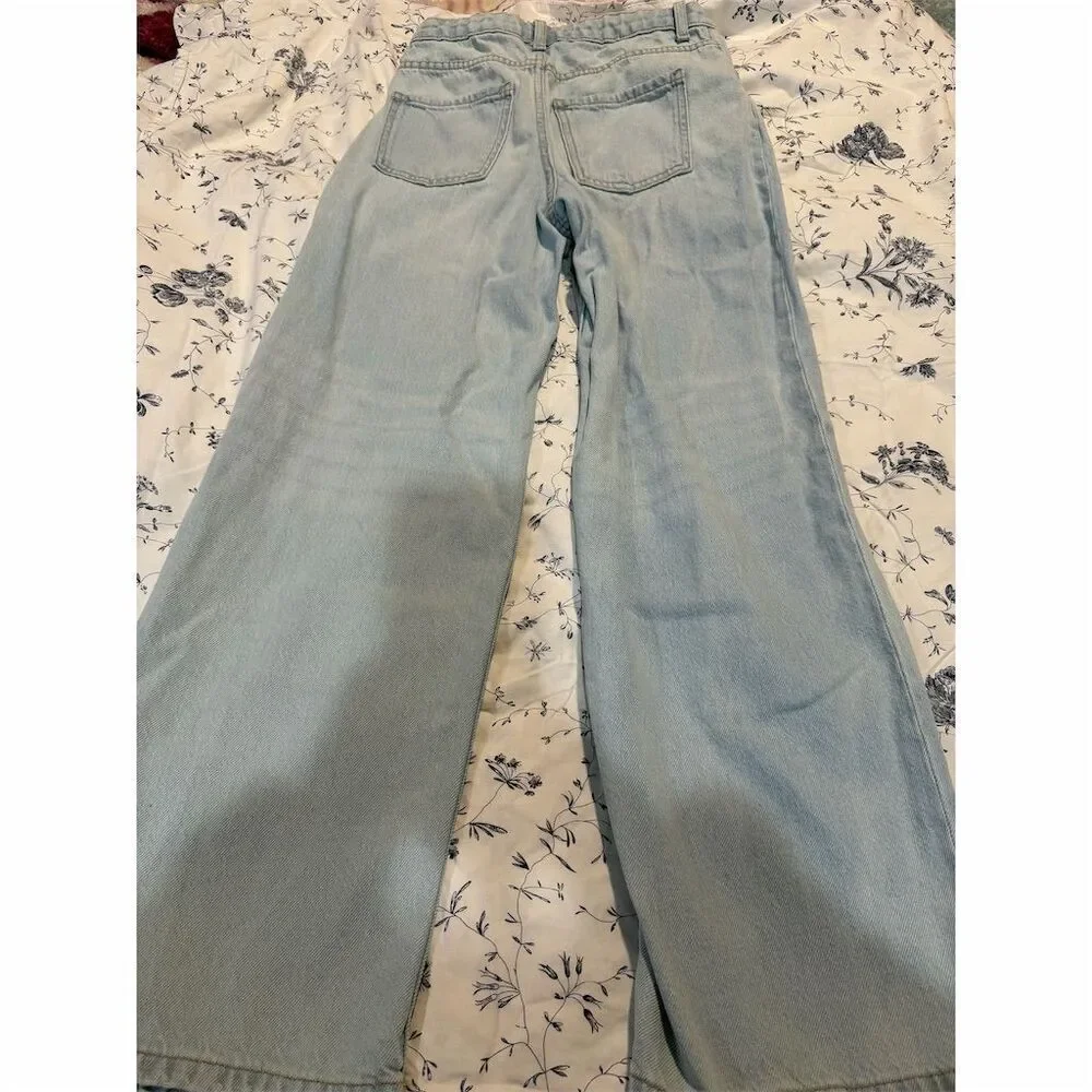 Primark care Kids Wide-Leg Jeans Blue Size 11 Casual Unisex - Picture 6 of 8